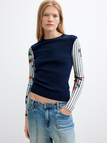 Pull-over Desigual en bleu : devant