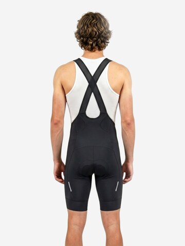 Skinny Pantalon de sport 'Wulibike Herren Radhose Leicht GEL-Polster X-Träger 3-Taschen' WULIBIKE en noir