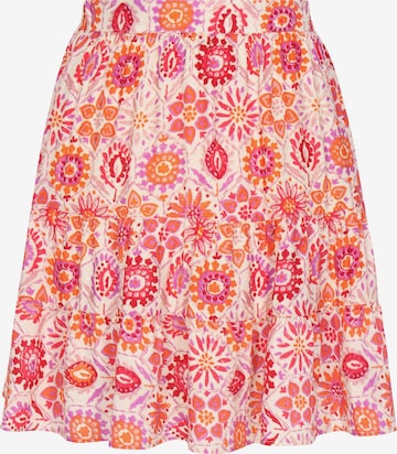 Jupe IZIA en beige : devant