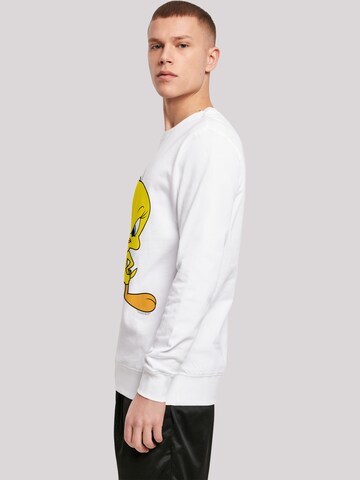 F4NT4STIC Sweatshirt 'Looney Tunes Angry Tweety' in Wit