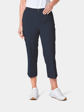 Goldner Regular Broek 'Martha' in Blauw: voorkant