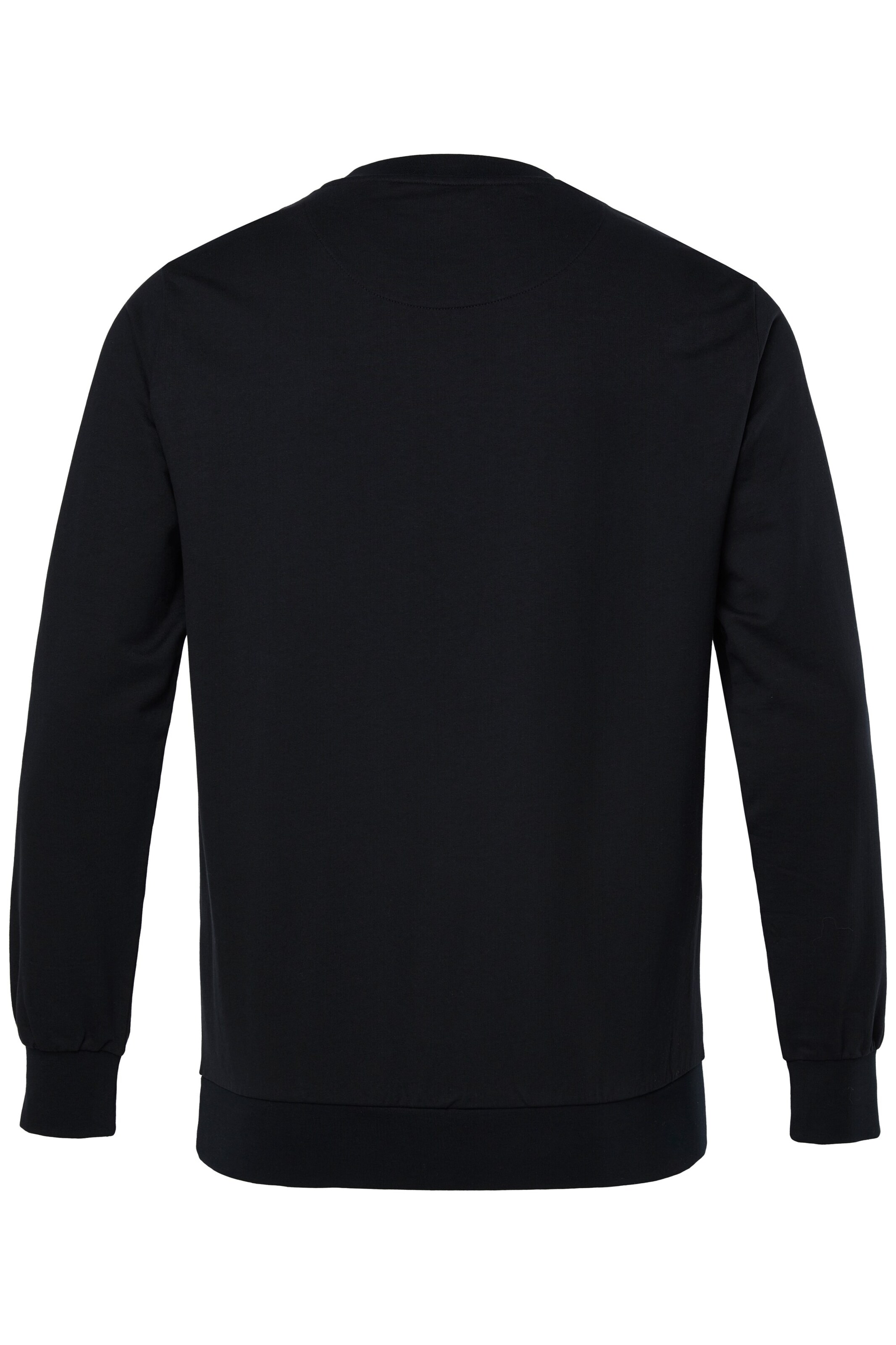 Men Plus Sweatshirt in Schwarz