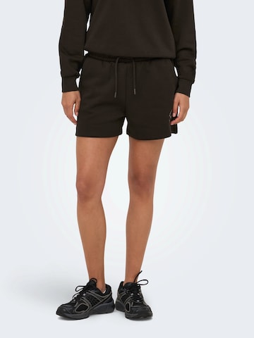 ONLY PLAY Regular Workout Pants 'ONPCAVA' in Brown: front