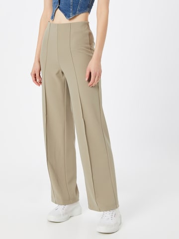 VERO MODA Wide leg Pantalon 'Becky' in Groen: voorkant