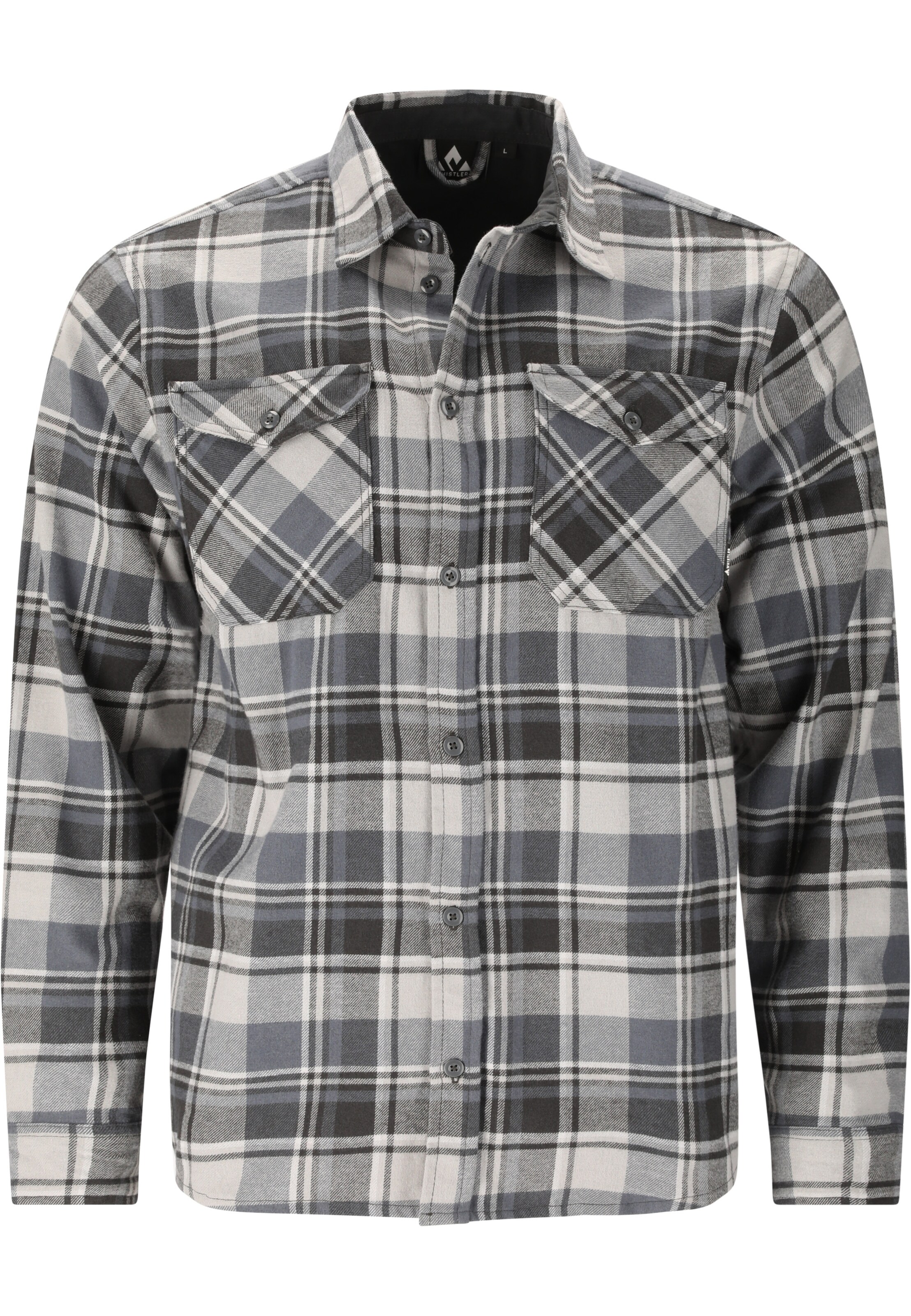 Whistler Regular Fit Hemd 'Bargo' in Grau: Vorderseite