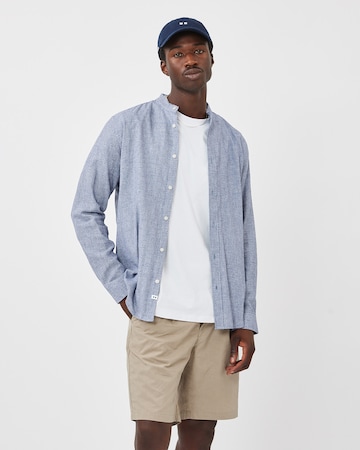 Coupe regular Chemise 'Cole' minimum en bleu : devant