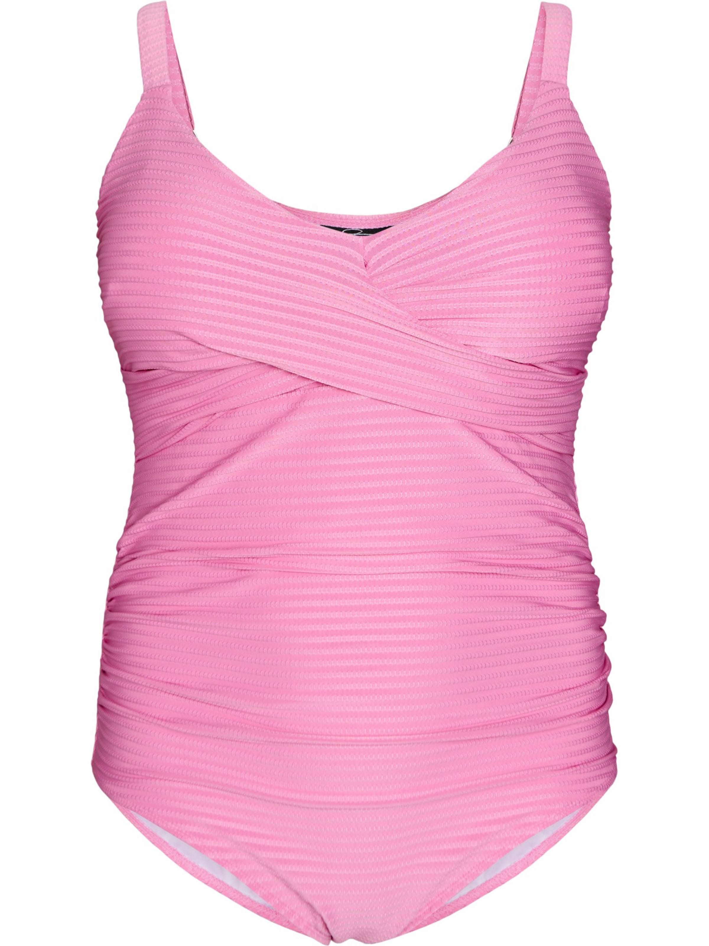 Swim by Zizzi Kolmnurk Ujumistrikoo 'Smay', värv roosa: eest vaates