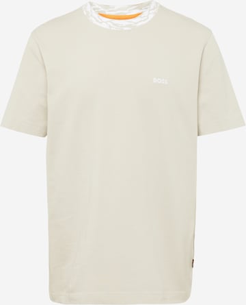 T-Shirt 'Te_Ocean' BOSS en beige : devant