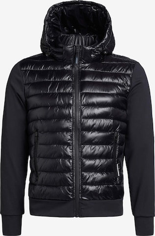khujo Between-Season Jacket 'Bolt shiny' in Black: front
