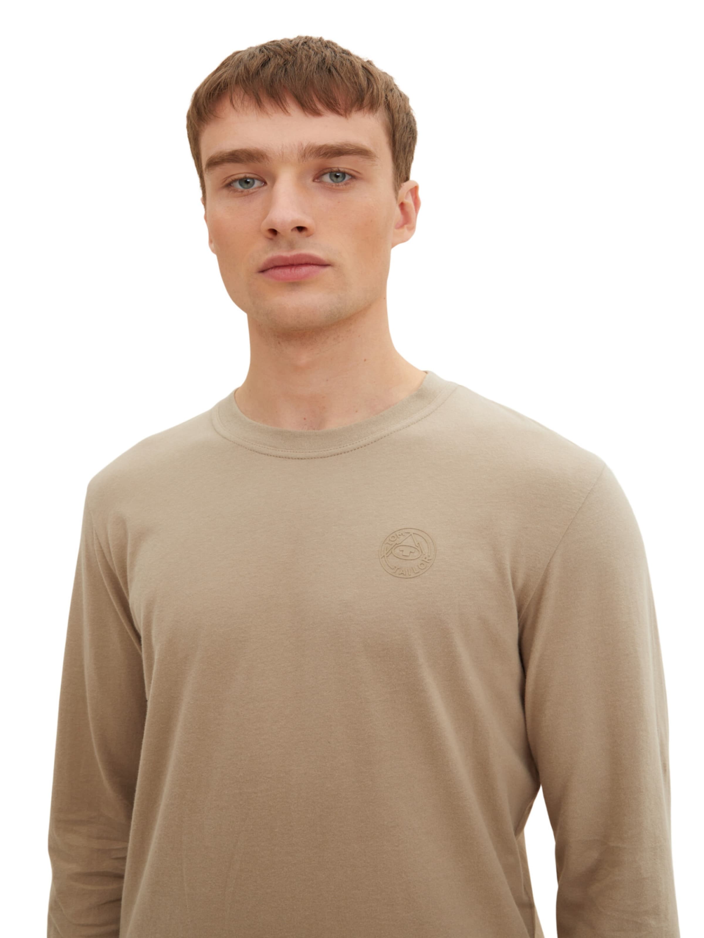 TOM TAILOR Longsleeve in Beige