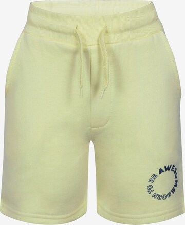 Kids Up Regular Trousers in Yellow: front