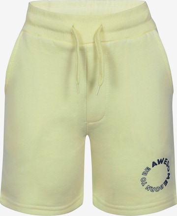 Kids Up Regular Pants in Yellow: front