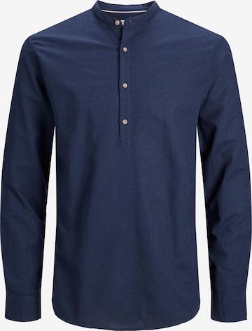 JACK & JONES Button Up Shirt 'Summer' in Blue: front