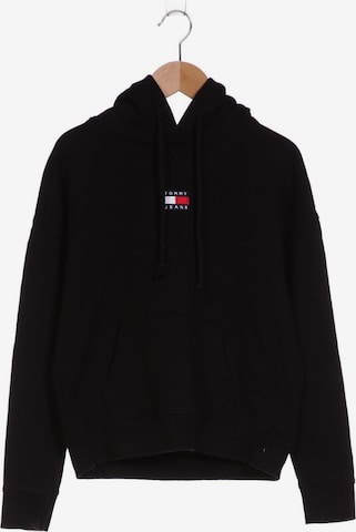Tommy Jeans Sweatshirt & Zip-Up Hoodie in XS in Black: front
