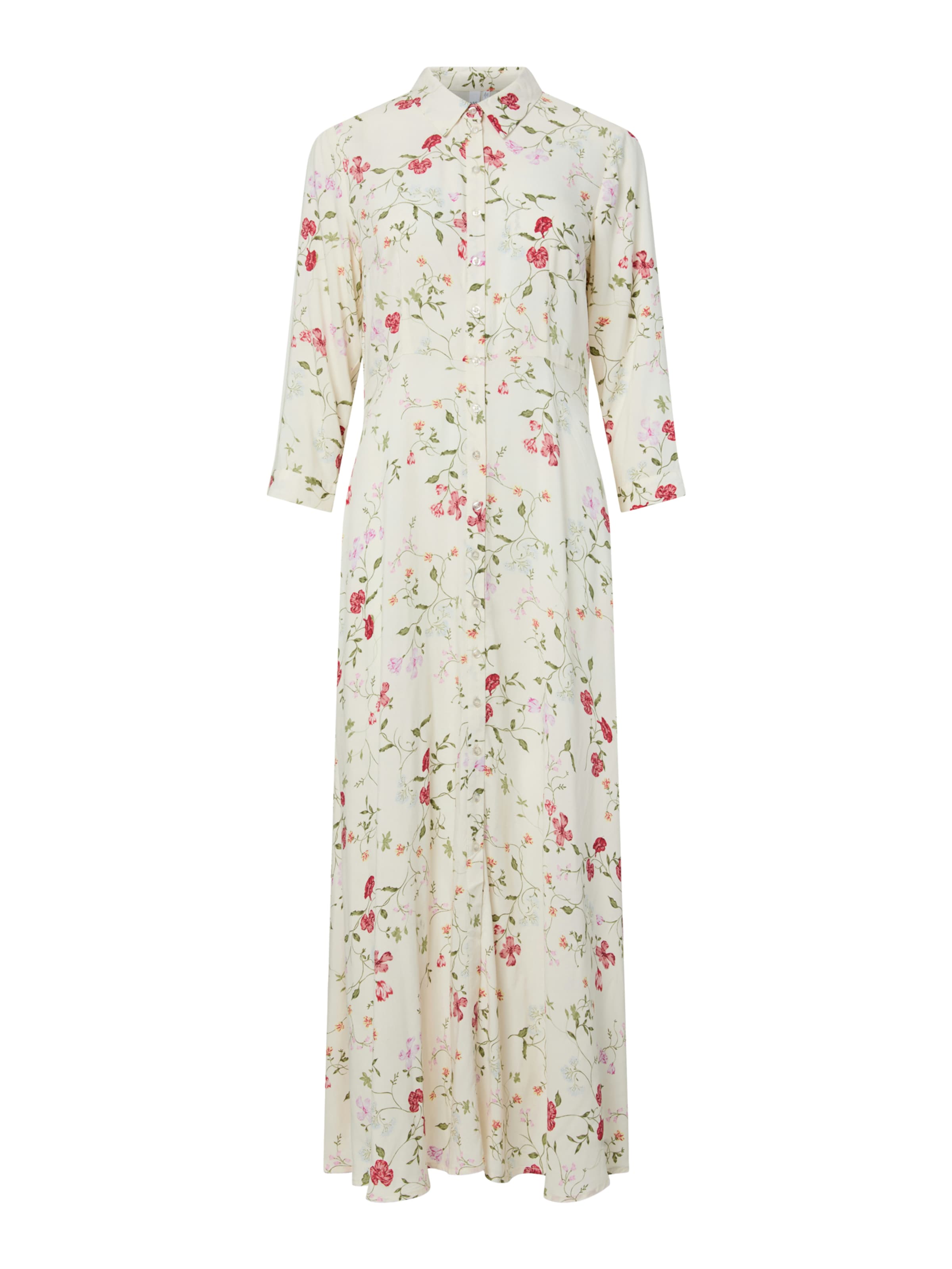 YAS - Vestido camisero 'YASSAVANNA' en blanco: frente