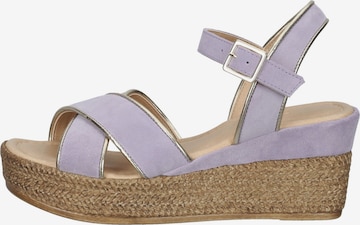 Venturini Milano Strap Sandals in Purple
