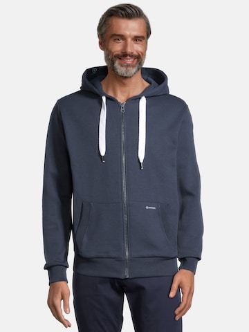 Veste de survêtement 'Breker' salzhaut en bleu : devant