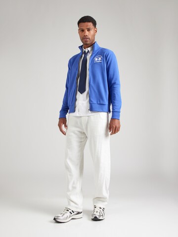 La Martina Zip-Up Hoodie in Blue
