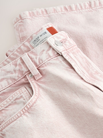Next Wide leg Jeans in Roze
