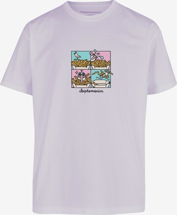 Cleptomanicx Shirt 'Stealy Gull' in Purple: front