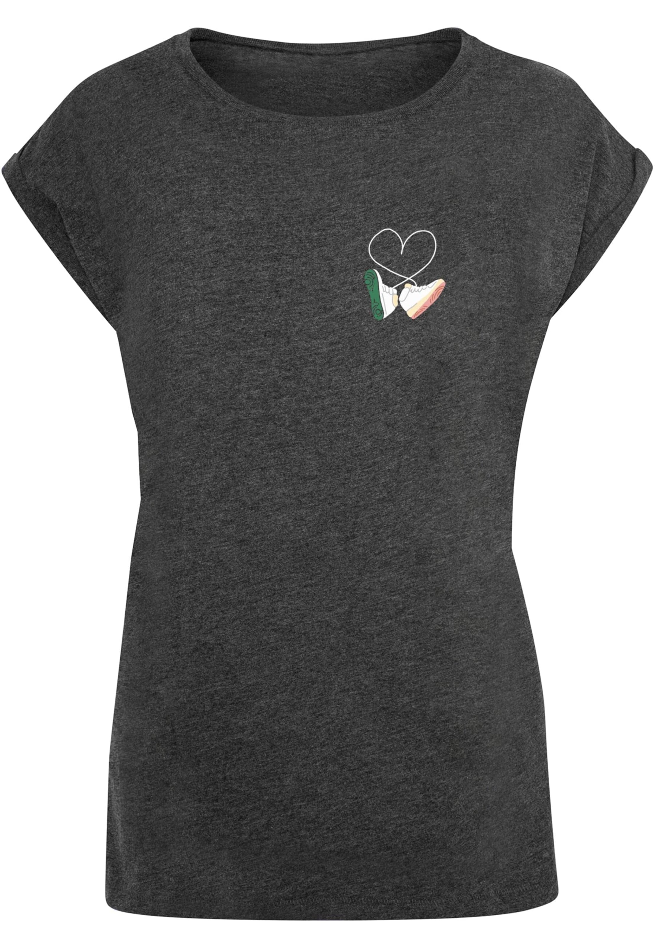 Mister Tee Tričko 'Kicks Love' – šedá: přední strana