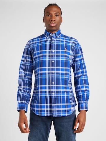 Coupe regular Chemise Polo Ralph Lauren en bleu : devant