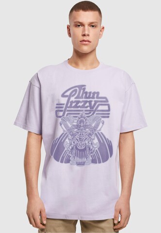 T-Shirt 'Thin Lizzy - Rocker Infill' Merchcode en violet : devant