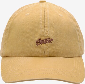 Pull&Bear Cap in Yellow: front