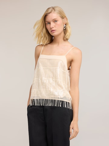 Top di MOTIVI in beige: frontale