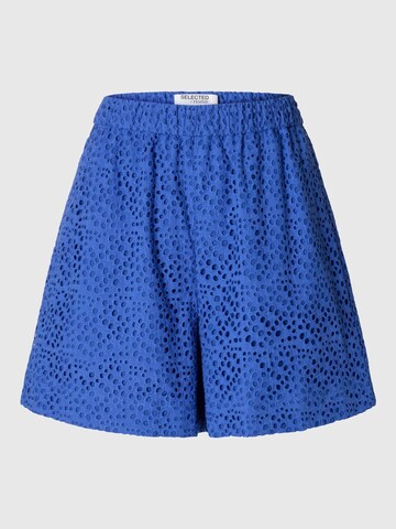 Loosefit Pantalon SELECTED en bleu : devant