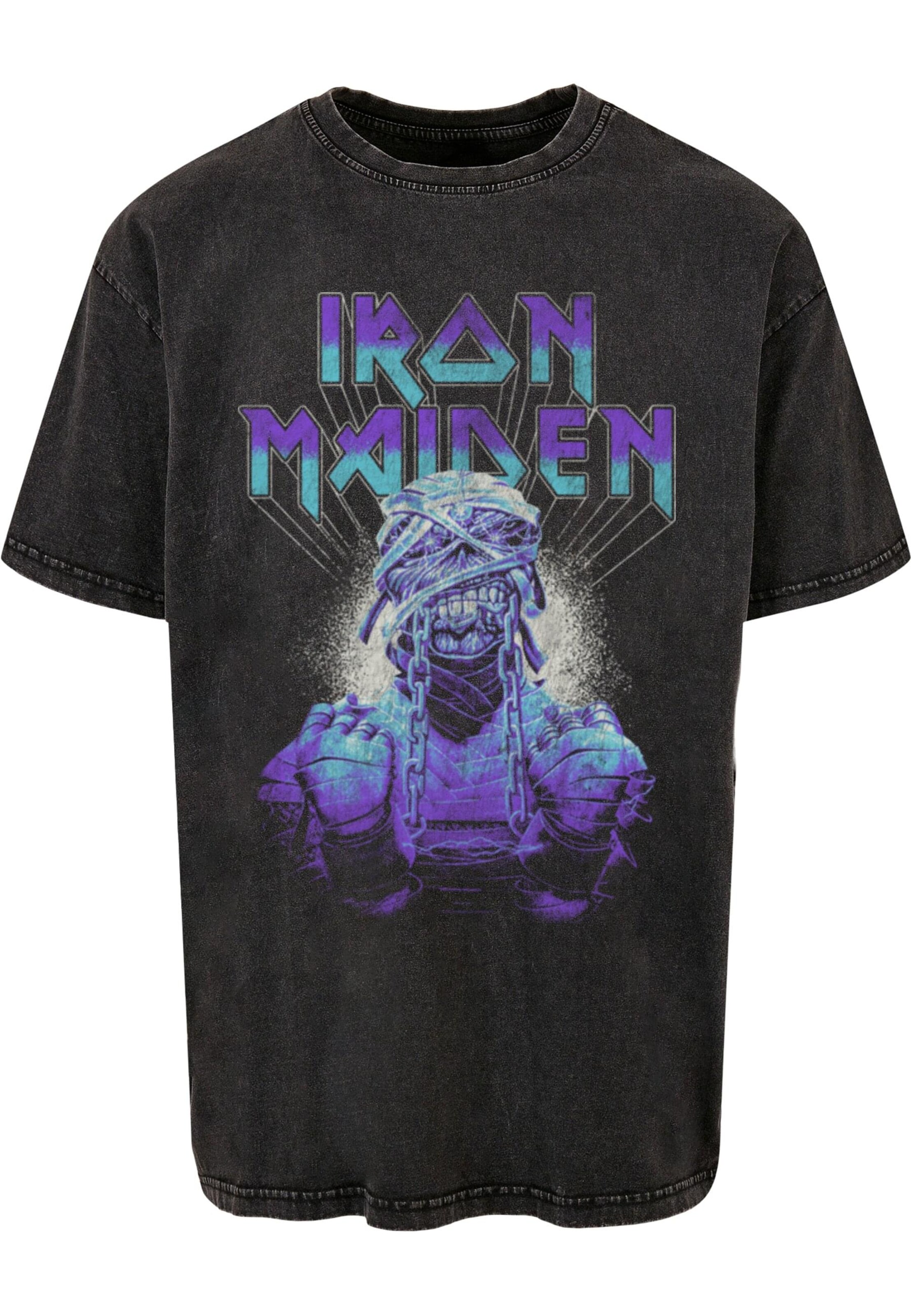 Merchcode Shirt 'Powerslave ' in Zwart: voorkant