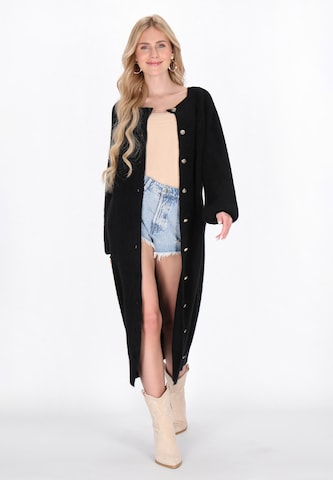IZIA Gebreid vest in Zwart