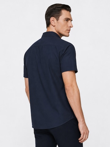 ALLTHEMEN Regular Fit Hemd 'Reine'‌‌‌‌‌‌‌ in Blau