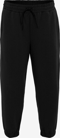 Tapered Pantaloni de la Anou Anou pe negru: față