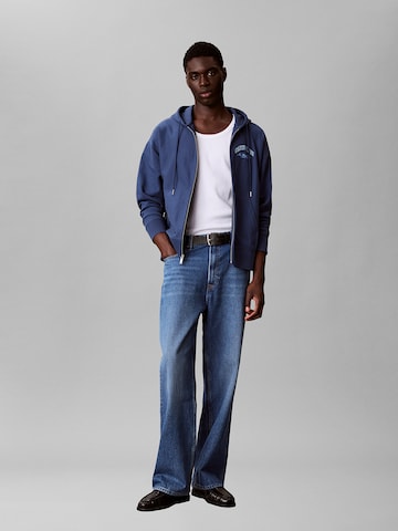 Calvin Klein Jeans Sweat jacket in Blue