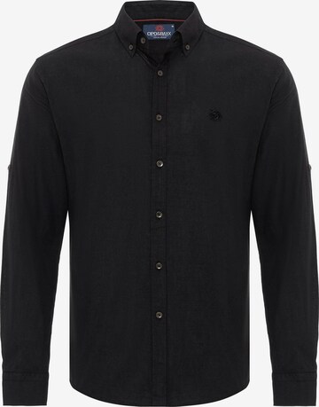 CIPO & BAXX Overhemd in Zwart: voorkant