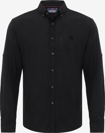 CIPO & BAXX Overhemd in Zwart: voorkant