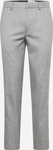 Coupe slim Pantalon TOPMAN en gris : devant