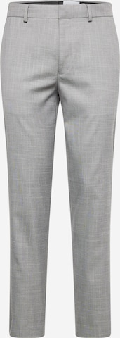 Coupe slim Pantalon TOPMAN en gris : devant