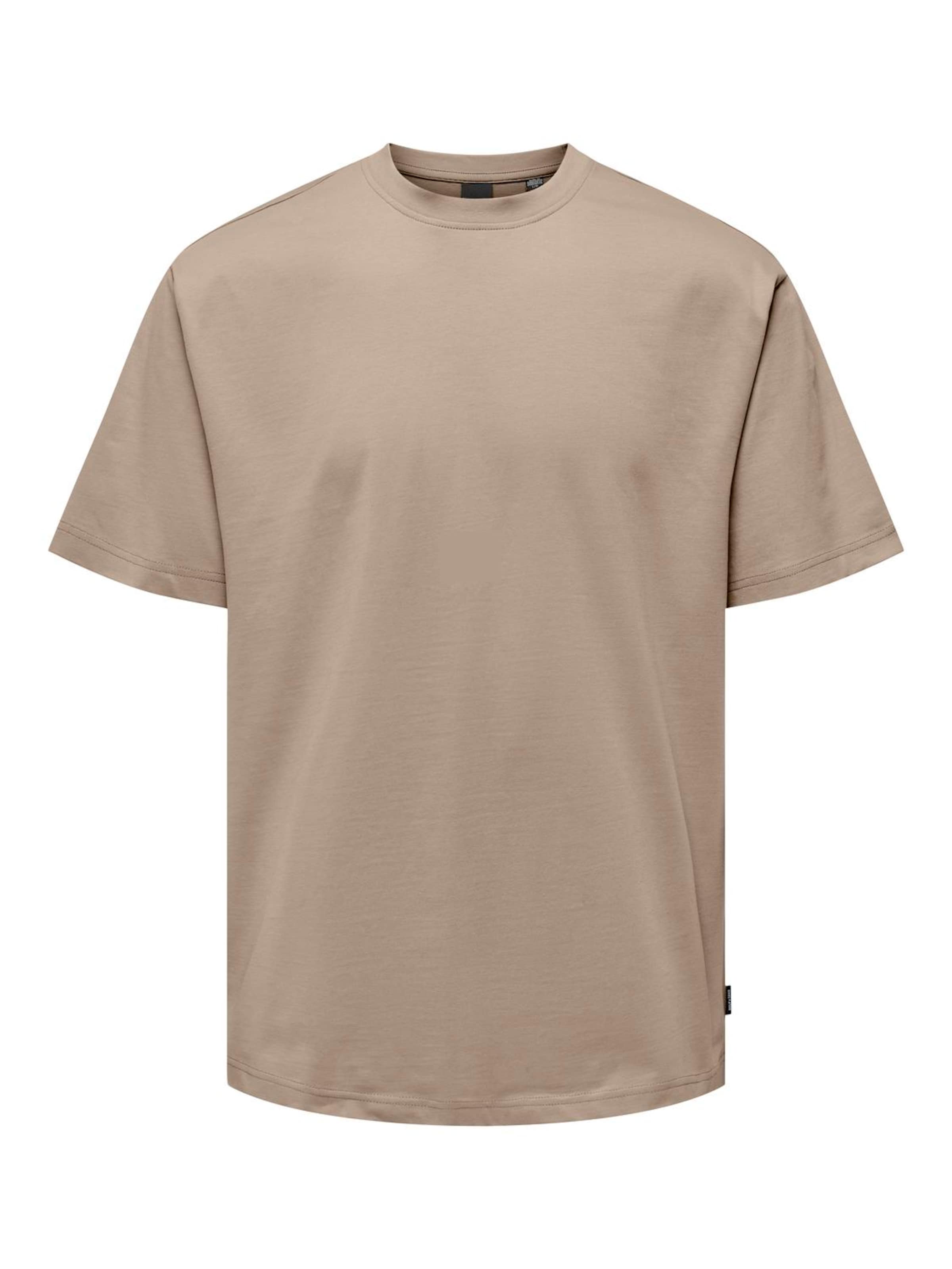 Only &amp; Sons - Camisa &#x27;ONSFred&#x27; em castanho: frente