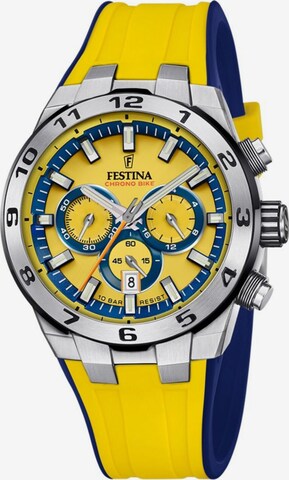 Montre à affichage analogique FESTINA en jaune : devant
