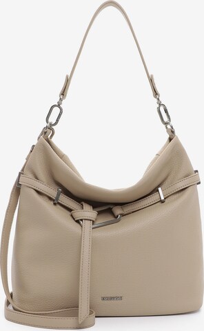 Borsa a sacco 'Baila' di Emily & Noah in beige: frontale