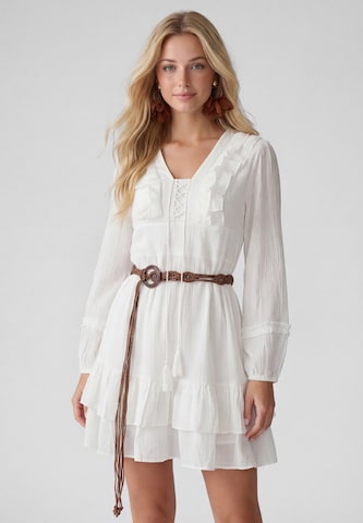 Robe IZIA en blanc : devant