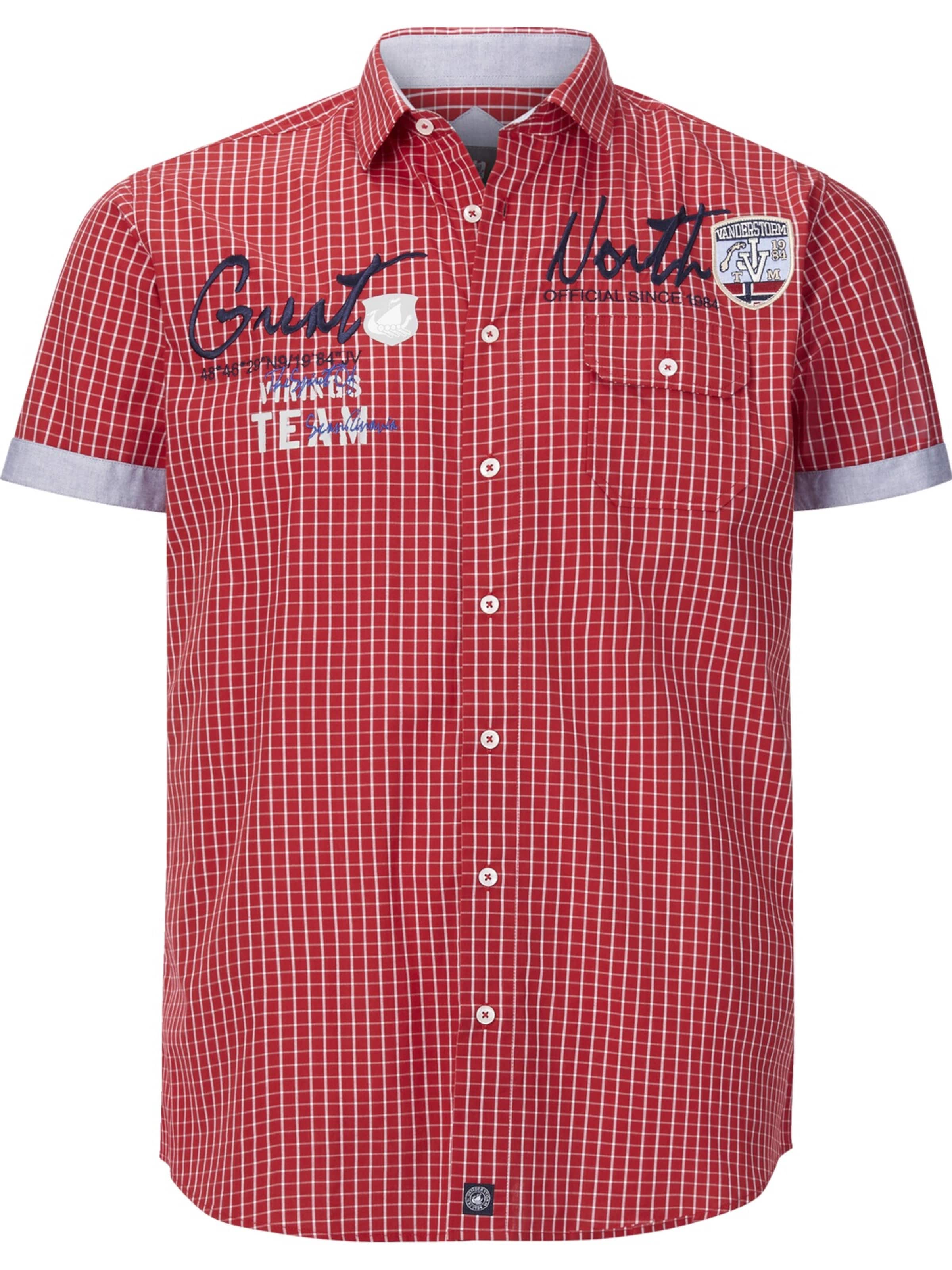 Jan Vanderstorm Comfort Fit Hemd 'Ajule' in Rot: Vorderseite