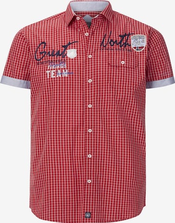 Jan Vanderstorm Regular fit Button Up Shirt 'Ajule' in Red: front