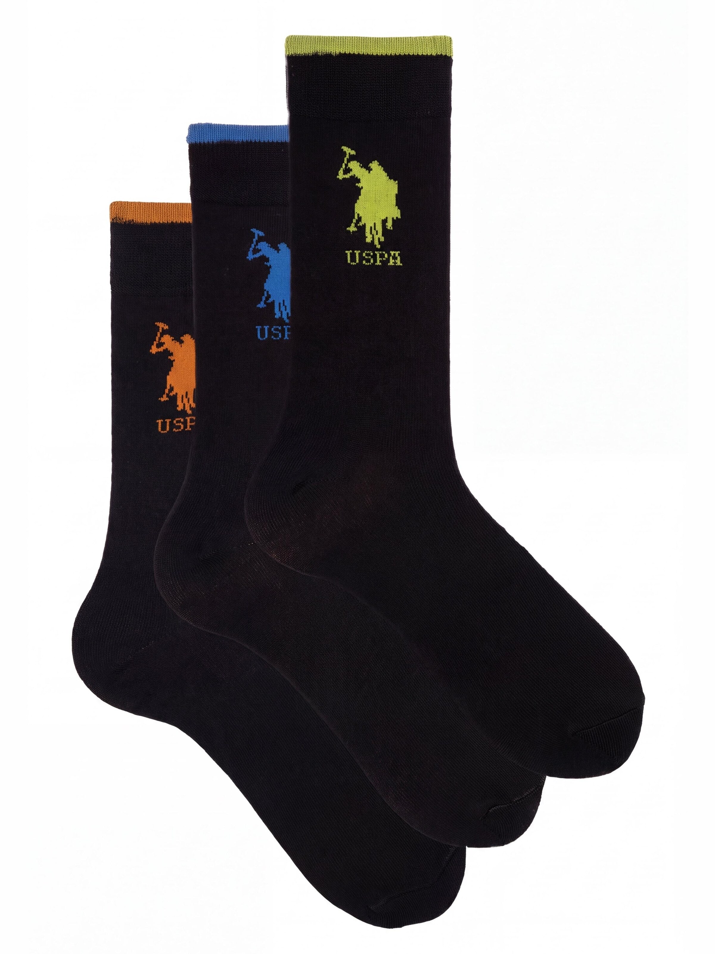 Ciocca - Calcetines 'Calze Uomo U.S. POLO ASSN. corte Fantasia - Set 3 Paia' en Mezcla de colores: frente