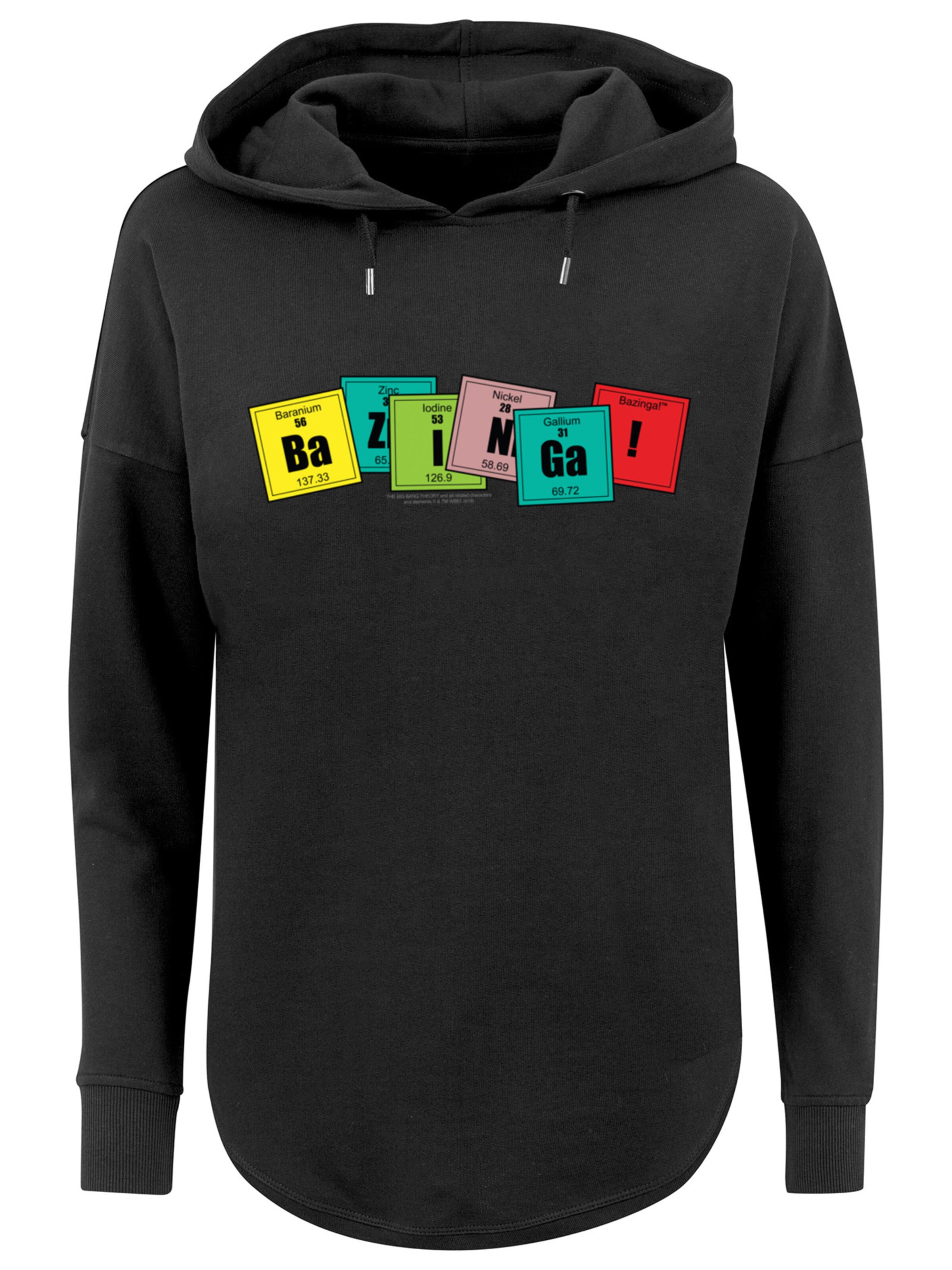 F4NT4STIC Sweatshirt in Zwart: voorkant