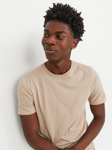 JACK & JONES Slim Fit Shirt in Beige