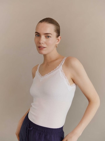 rosemunde - Top 'Balta' en blanco: frente