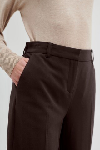 b.young Loose fit Pleated Pants 'DANTA' in Brown